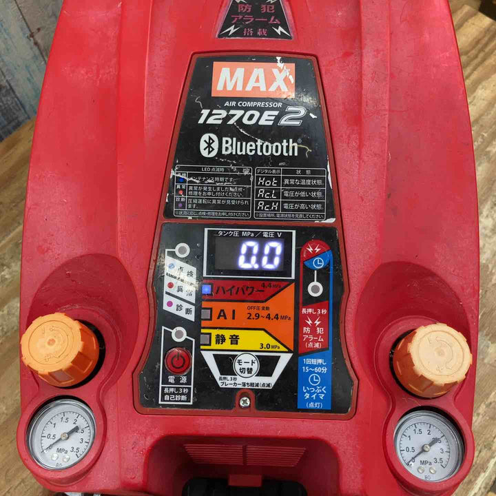 【中古品】★マックス(MAX) エアコンプレッサー AK-HH1270E2_レッド 高圧専用【柏店】