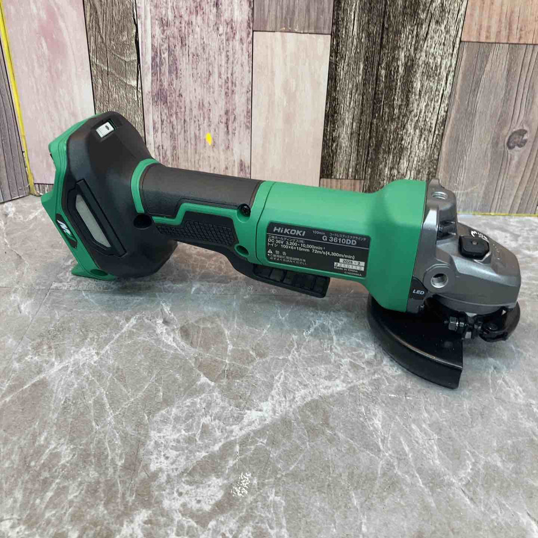 ★ハイコーキ(HIKOKI ※旧:日立工機) 100mmコードレスディスクグラインダ G3610DD(NN)【八潮店】