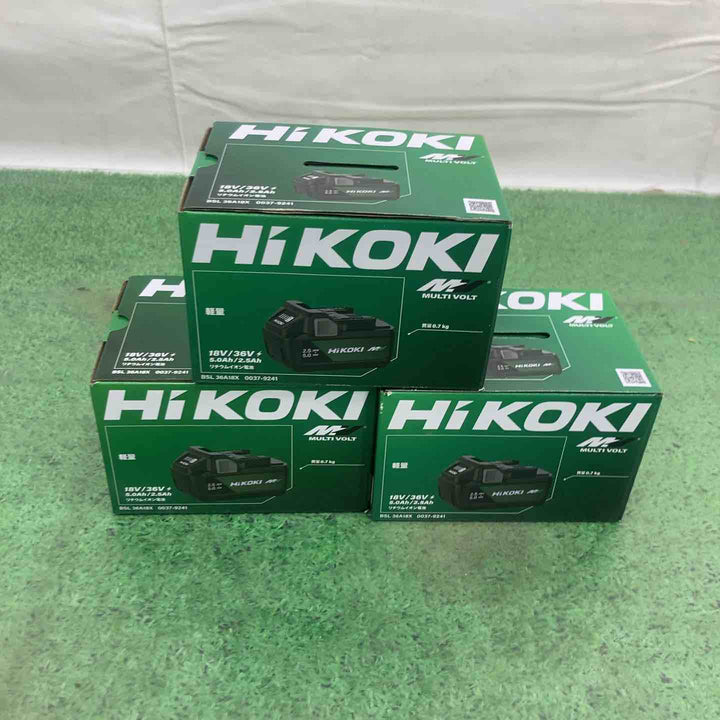 ◇【3個セット】ハイコーキ HIKOKI リチウムイオン バッテリー BSL36A18X　新外装【町田店】