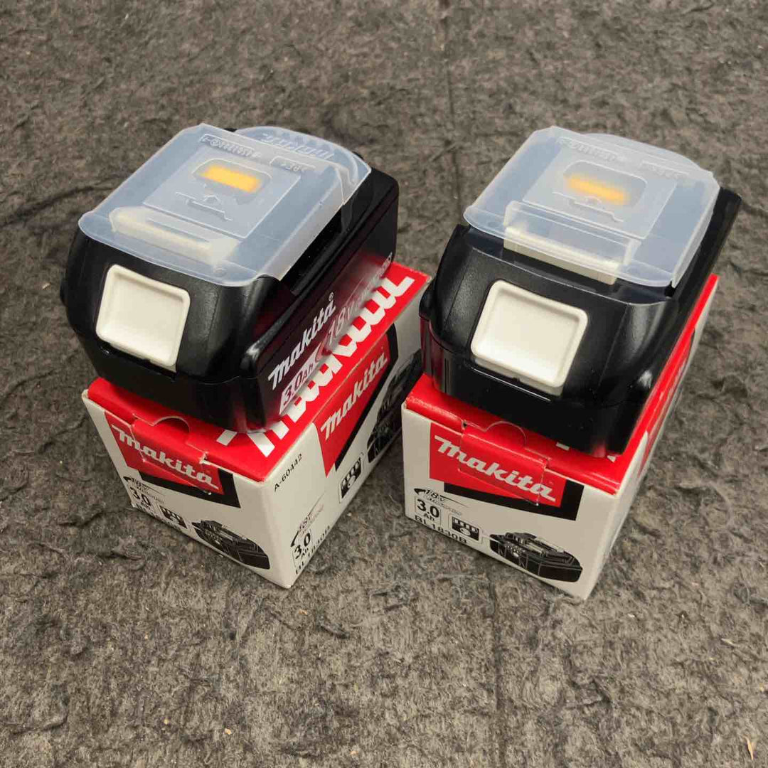 マキタ(makita) リチウムイオンバッテリー 18V/3.0Ah BL1830B まとめ 計2点【鴻巣店】