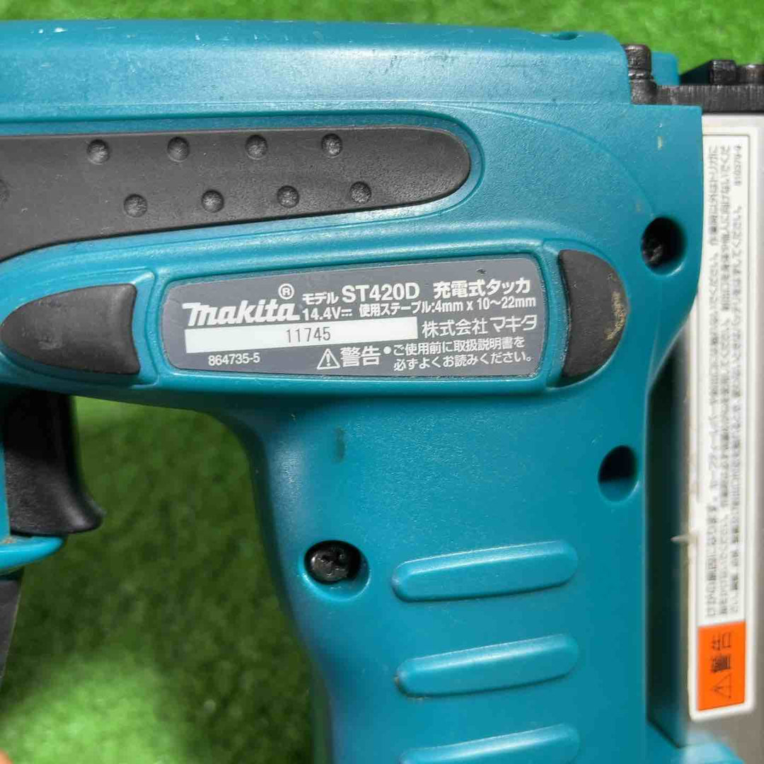 ☆マキタ(makita) 14.4V 4mm J線 コードレスタッカ ST420DRF【川口店】