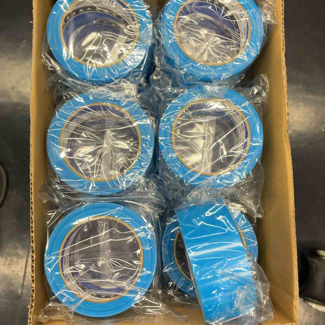 寺岡のPカットテープ 45mm×25m 青 No.4140 2箱(1箱36巻入 計72巻)【藤沢店】