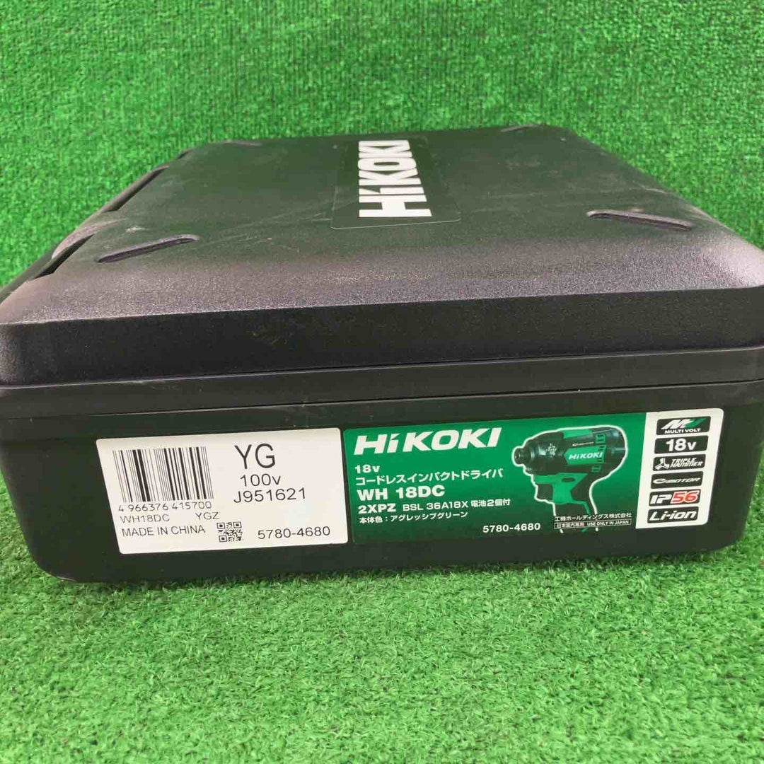 ◇ハイコーキ(HIKOKI ※旧:日立工機) コードレスインパクトドライバー WH18DC(2XPZ)【川崎店】