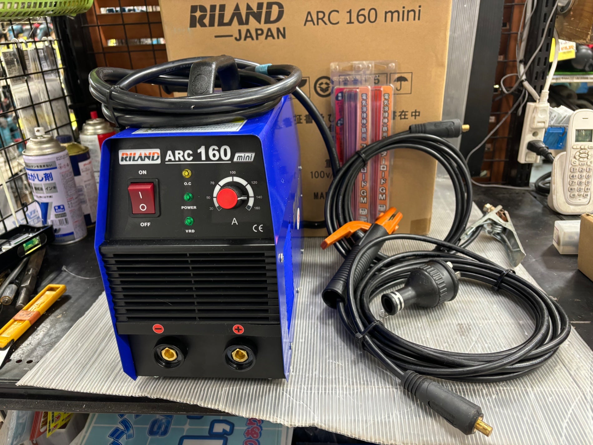 〇【RILAND】インバーター直流溶接機 ARC160mini15A [28819]【草加店