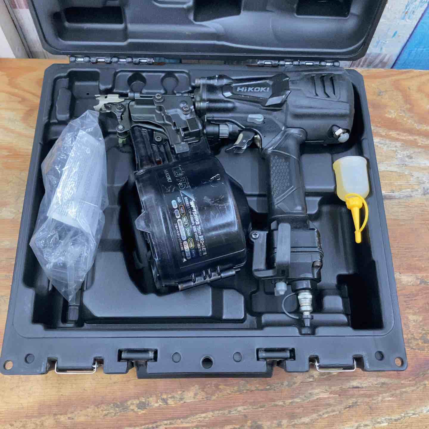 ◇HiKOKI(ハイコーキ) 高圧ロール釘打機 アブソリュートブラック