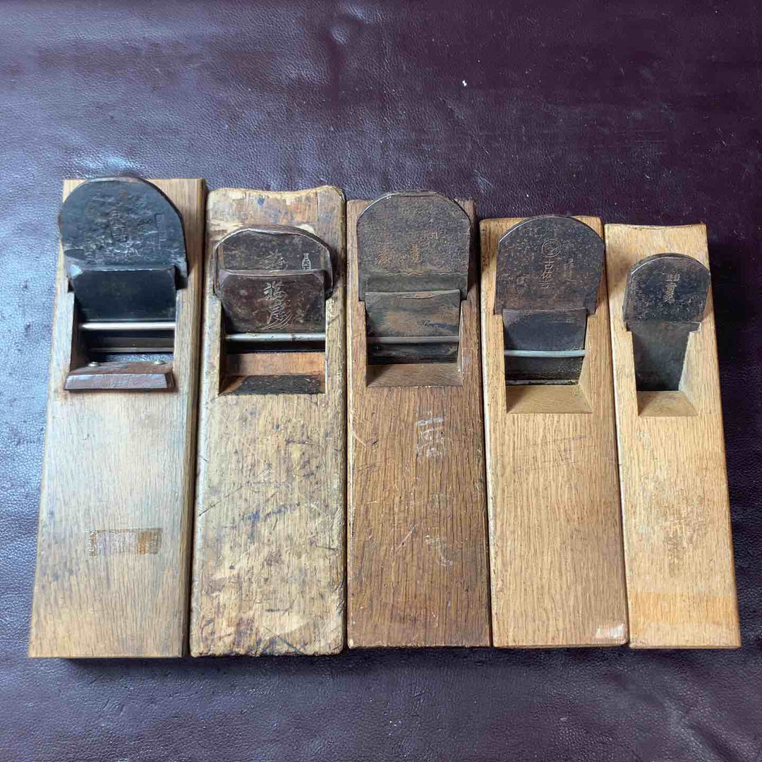 【中古品】 鉋(かんな) 福寿・貴光・永壽・古佐吉・是行・河怡(かわよし)・國明(組子鉋) 7個セット 【東大和店】