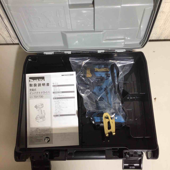 【未使用品】 マキタ makita コードレス インパクトドライバー TD173 LXT20周年記念限定カラー プレミアムブルー 本体＋ケース 20周年 限定色 【戸田店】