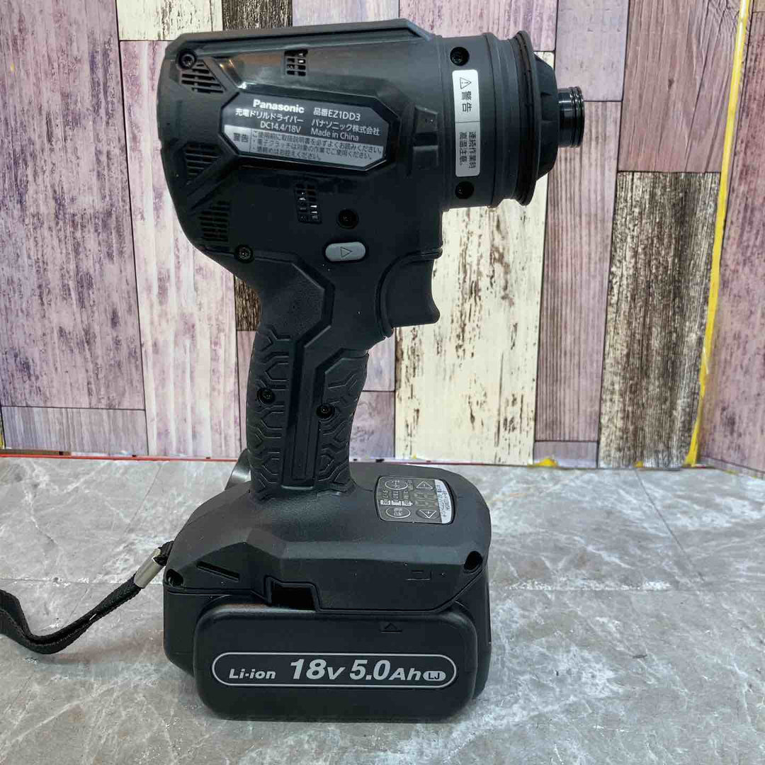【未使用品】★パナソニック Panasonic 14.4V/18Vコードレスドリルドライバー EZ1DD3J18A1-B バッテリ2個付【八潮店】