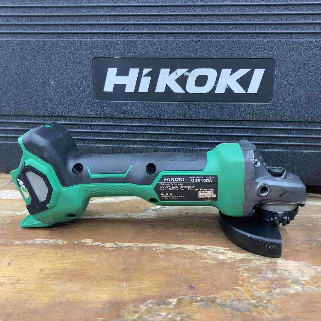 ★ハイコーキ(HIKOKI ※旧:日立工機) 100mmコードレスディスクグラインダ G3610DA(NN)【柏店】