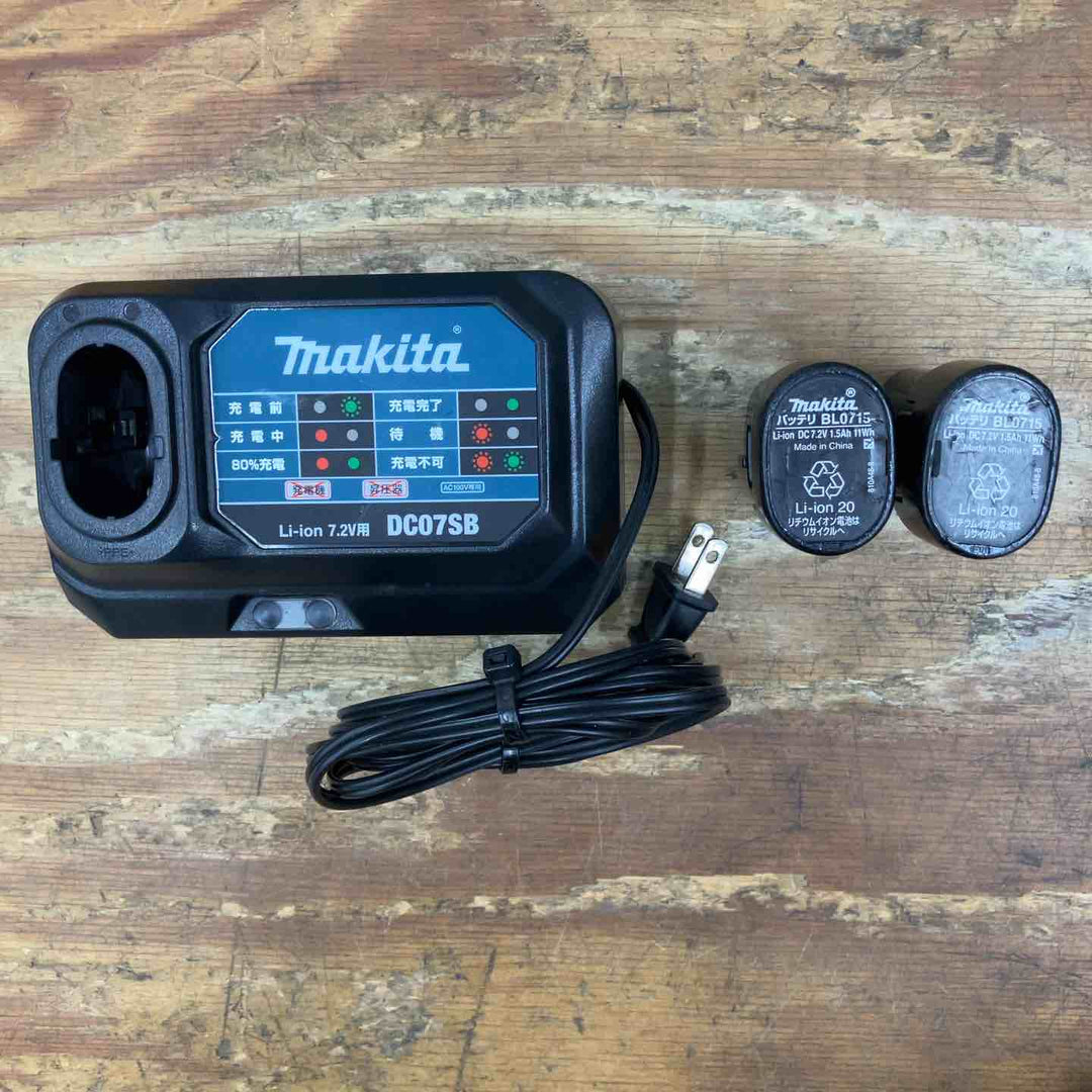 【中古品】★マキタ(makita) コードレスペンインパクトドライバー TD022DSHXB 7.2V フルセット ブラック 黒色【柏店】