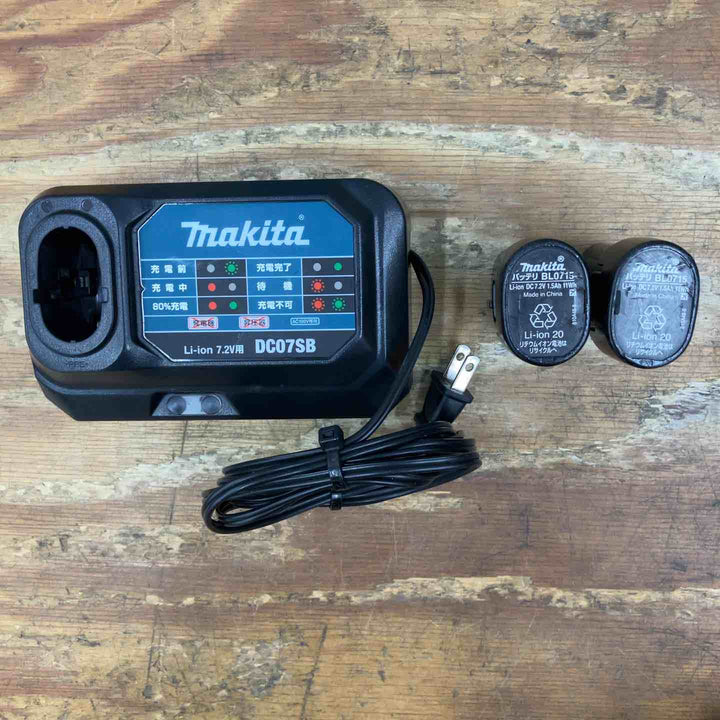 【中古品】★マキタ(makita) コードレスペンインパクトドライバー TD022DSHXB 7.2V フルセット ブラック 黒色【柏店】