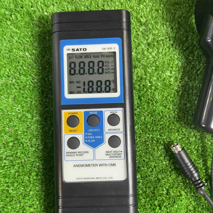 SATO ベーン式風速計 SK-93F-2【草加店】