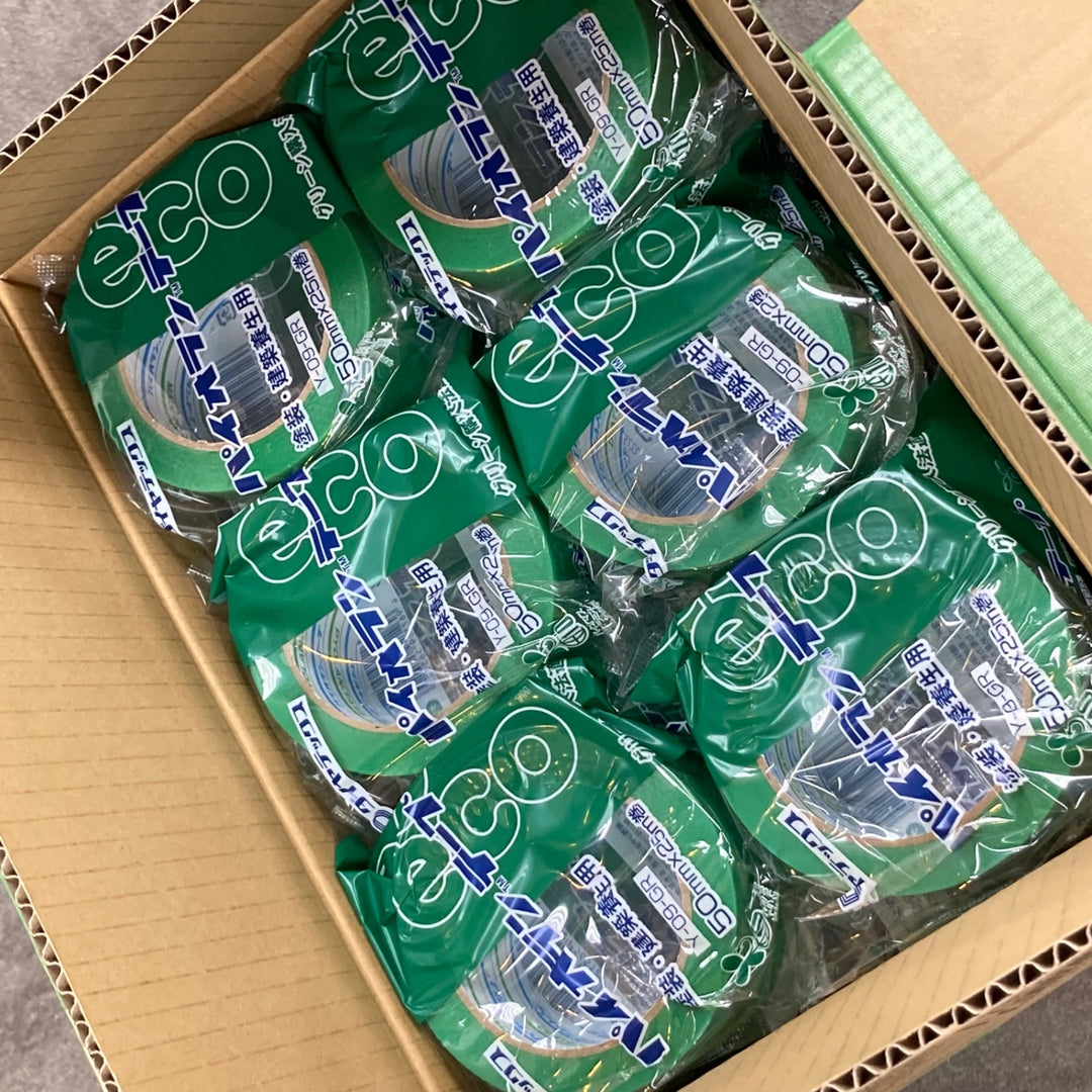 ◇ダイヤテックス パイオラン 養生テープ 緑 Y-09-GR 50mm×25m 30巻 グリーン【草加店】