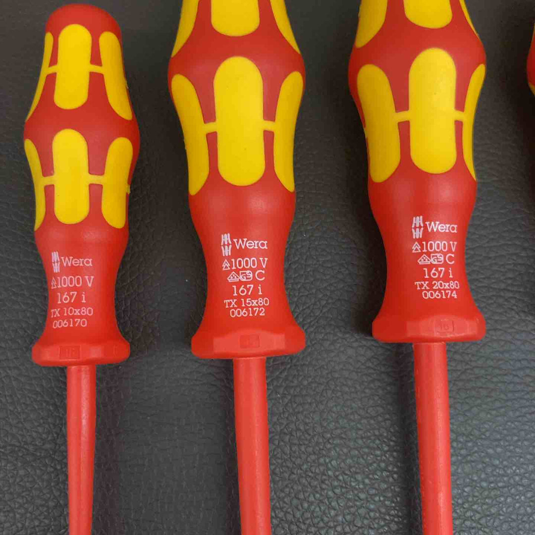 【中古美品】 WERA 絶縁ドライバーセット 160A 160iｘ4・160isｘ1・162iｘ2・167iｘ3 全9本 電工 1000V ブランド 工具 【東大和店】