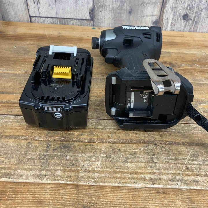 【中古品】 マキタ(makita) コードレスインパクトドライバー TD173DZB 18V バッテリー1個付属 【東大和店】
