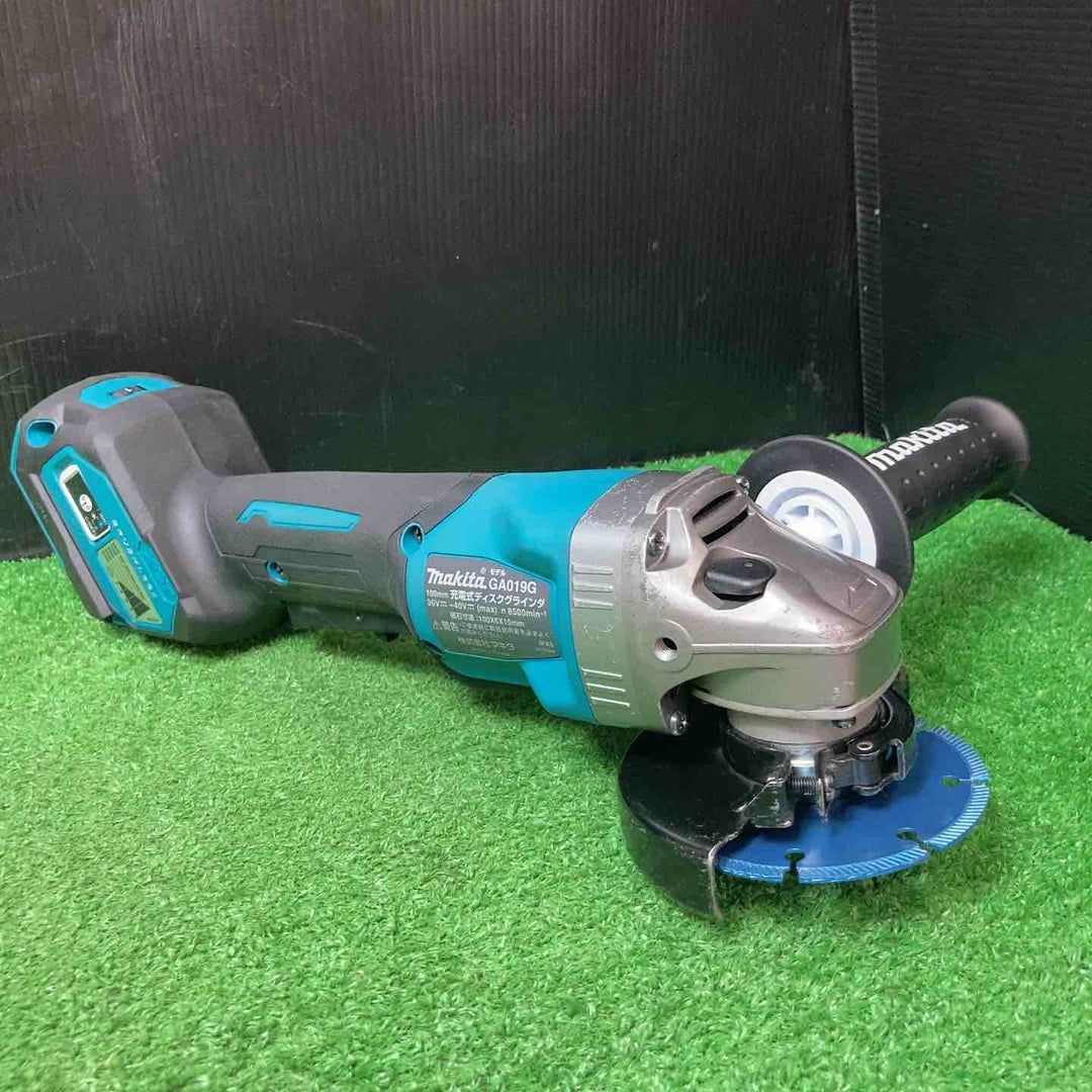 【中古品】★マキタ(makita) 100mmコードレスディスクグラインダ GA019GRMX ◇40V2.5Ah×2個、替刃＋ハンドル新品！【岩槻店】