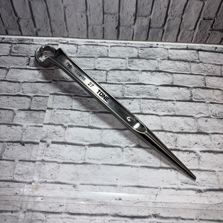 トネ(TONE) チタンシノ付めがねレンチ(トルシアボルト用) TSM-16 二面幅27mm【川口店】