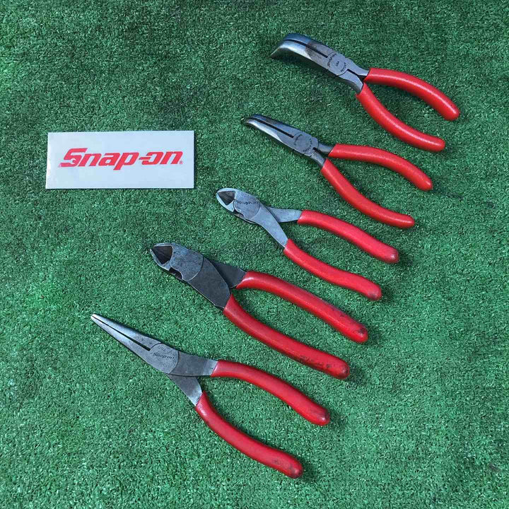 スナップオン/Snap-on ニッパー 86CF/87CF、ノーズプライヤー 96CF、ロングノーズプライヤー 496BCP/497CCP 計5点セット 【岩槻店】