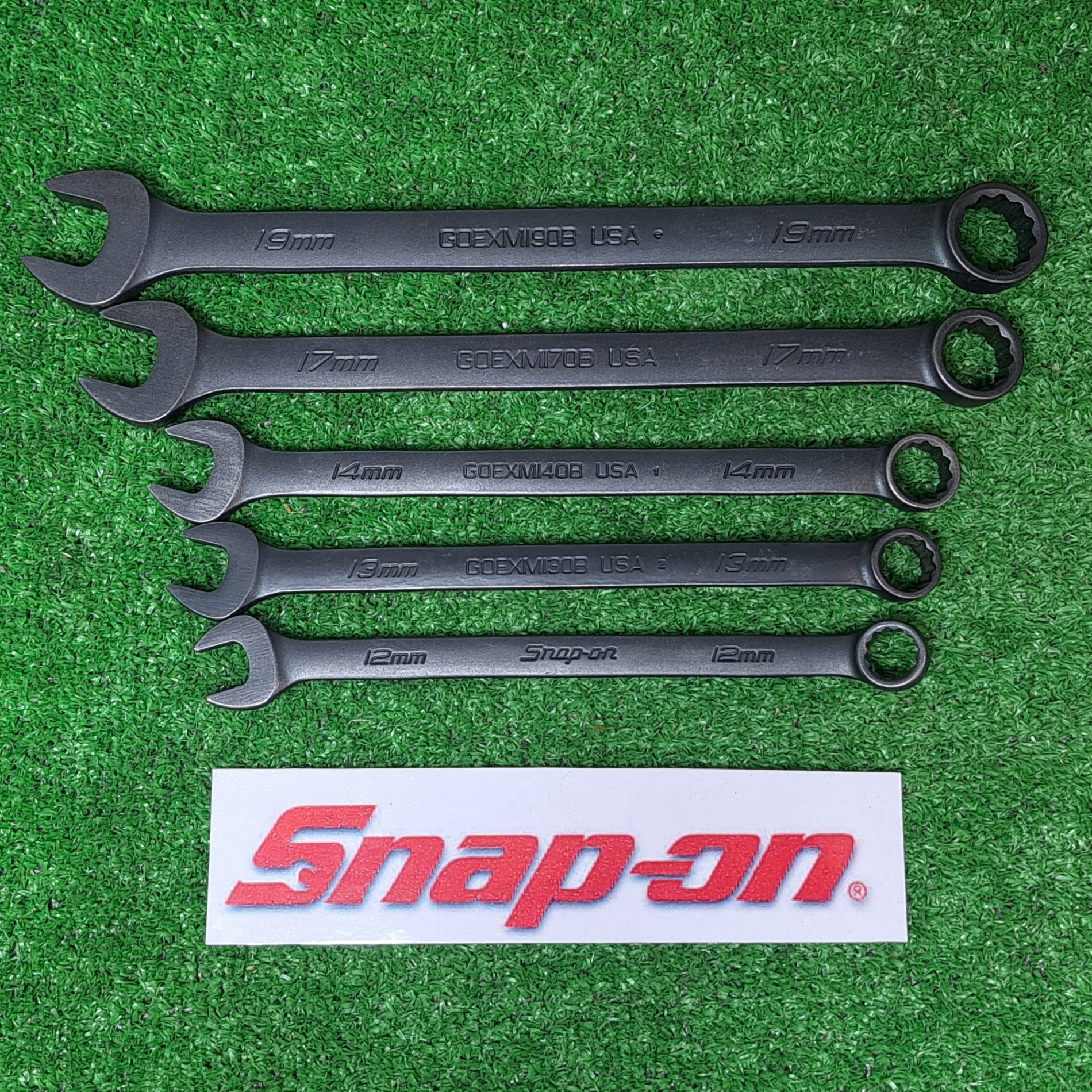 【中古】スナップオン Snap-on GOEXM100B/GOEXM120B/GOEXM140B/GOEXM170B コンビレンチ 4点セット 希少・中古品】スナップオン(Snap-on) コンビネーションレンチセット