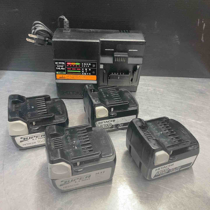 【中古品】 ハイコーキ(ハイコーキ※旧日立工機) 14.4Vバッテリー4個まとめセット BSL1450 BSL1430 充電器 コードレス 【東大和店】
