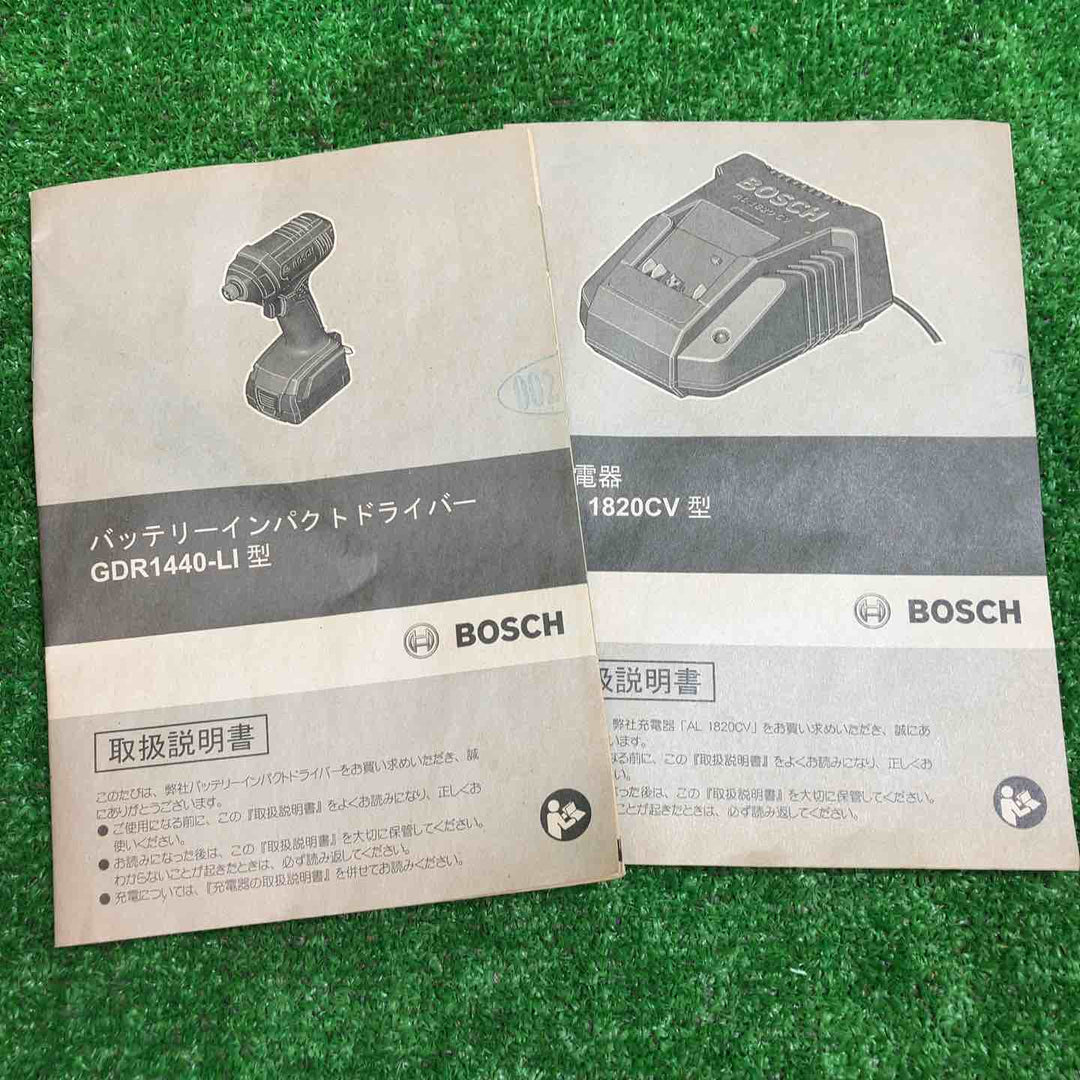 〇ボッシュ(BOSCH) コードレスインパクトドライバー GDR1440-LI【川越店】