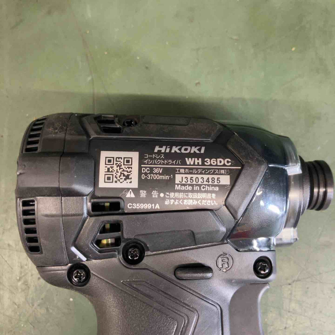 ★ハイコーキ(HIKOKI ※旧:日立工機) コードレスインパクトドライバー WH36DC(NNB)本体のみ【戸田店】