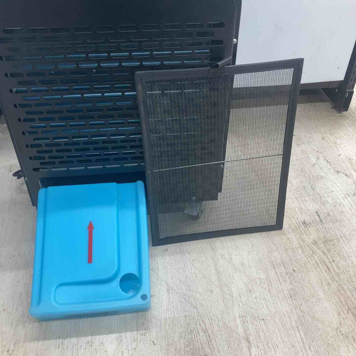 【店頭受取り限定】広電 スポットクーラー 小型 ブラック 板金ボディ 持ち運び簡単 防塵スイッチ 前面エアフィルタ付 KES181SMAB【川越店】