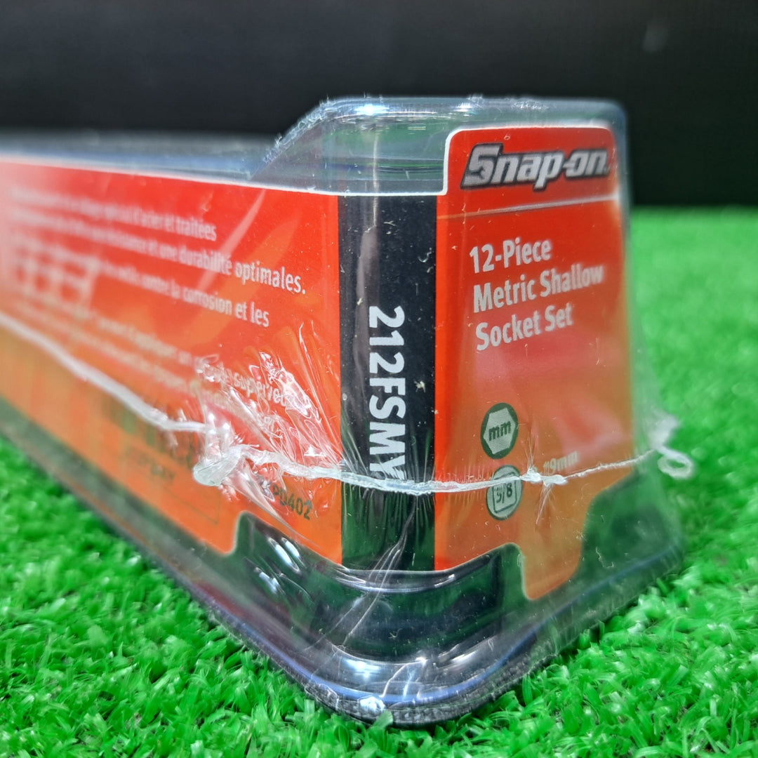 ★スナップオン(Snap-on) 3/8"シャローソケットセット 212FSMY 8mm-19mm 12pcs  6ポイント【岩槻店】
