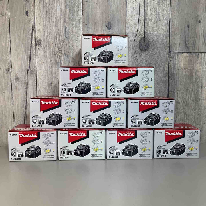 ▼純正品 マキタ(makita) リチウムイオンバッテリー 18V/6.0Ah BL1860B 10個 純正 18V【戸田店】