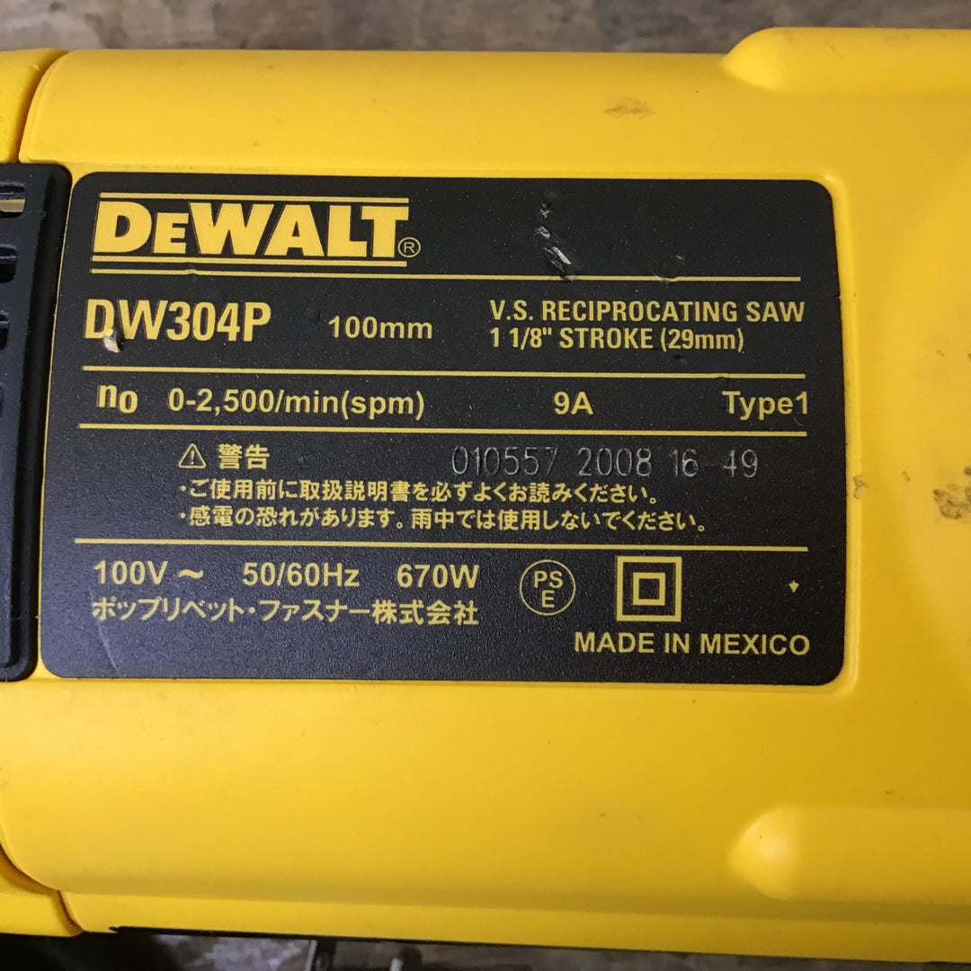 ▼デウォルト(DEWALT) セーバーソー DW304P【柏店】