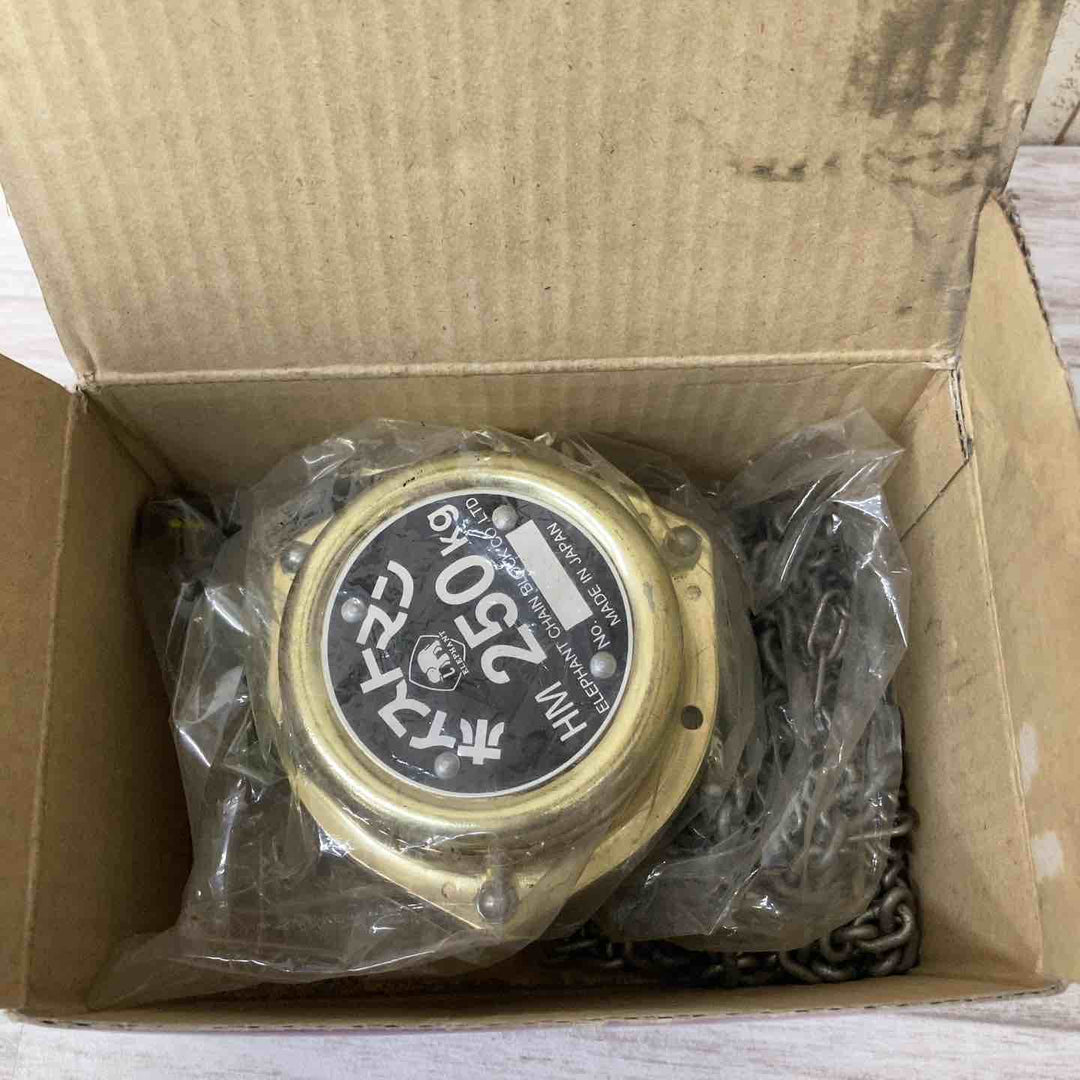 【未使用品/長期保管】象印 チェーンブロック ホイストマン HM-25 ZHM-K2525 定格荷重250kg 揚程2.5m【柏店】