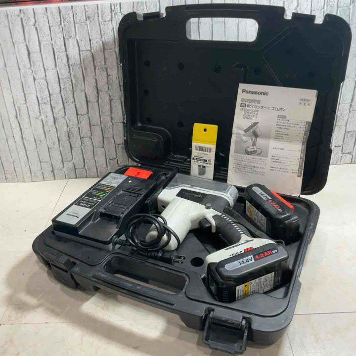 ◇パナソニック(Panasonic) コードレス角穴カッター EZ4543LS2S-B 14.4V 動作確認済み【川口店】