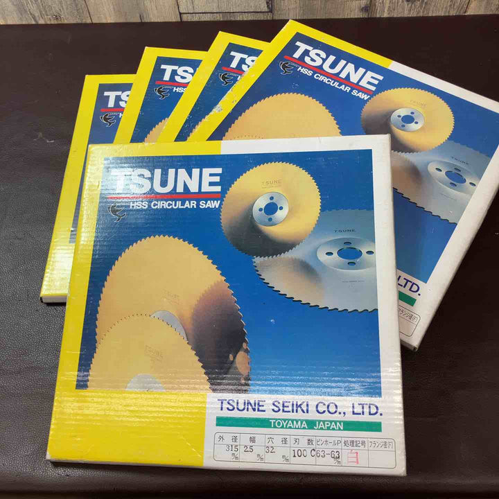 【未使用品(店頭展示品)】 TSUNE(津根) 315mmノコ刃 HSS -315 2.5 32 5枚まとめ売り 【東大和店】