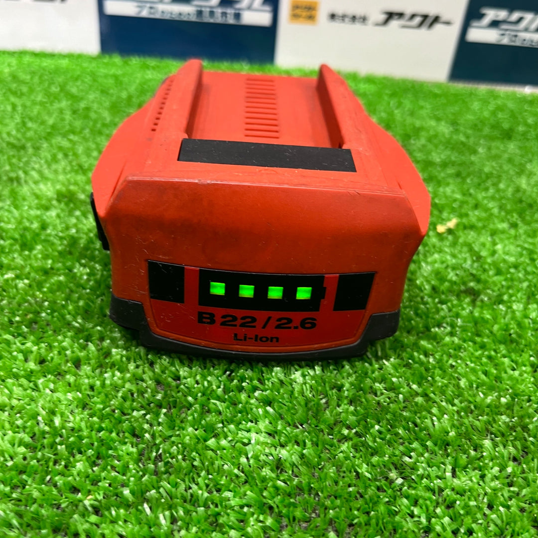 ★ヒルティ(Hilti) リチウムイオンバッテリー B22 2.6 22V/2.6Ah【草加店】