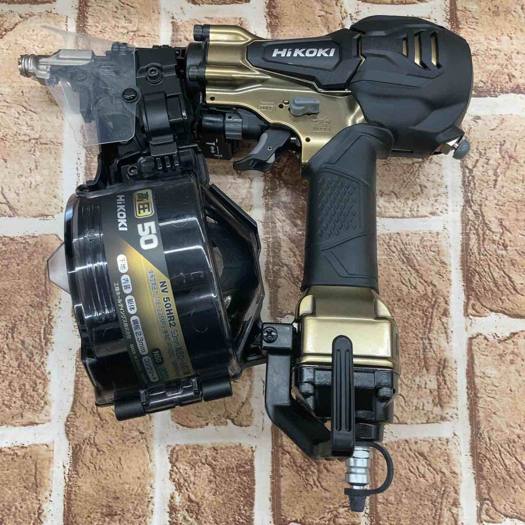 ★ハイコーキ(HIKOKI ※旧:日立工機) 高圧エア釘打ち機 NV50HR2(S)【所沢店】