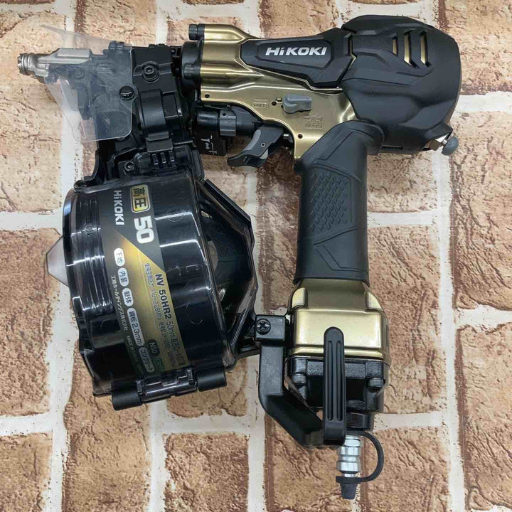 ★ハイコーキ(HIKOKI ※旧:日立工機) 高圧エア釘打ち機 NV50HR2(S)【所沢店】