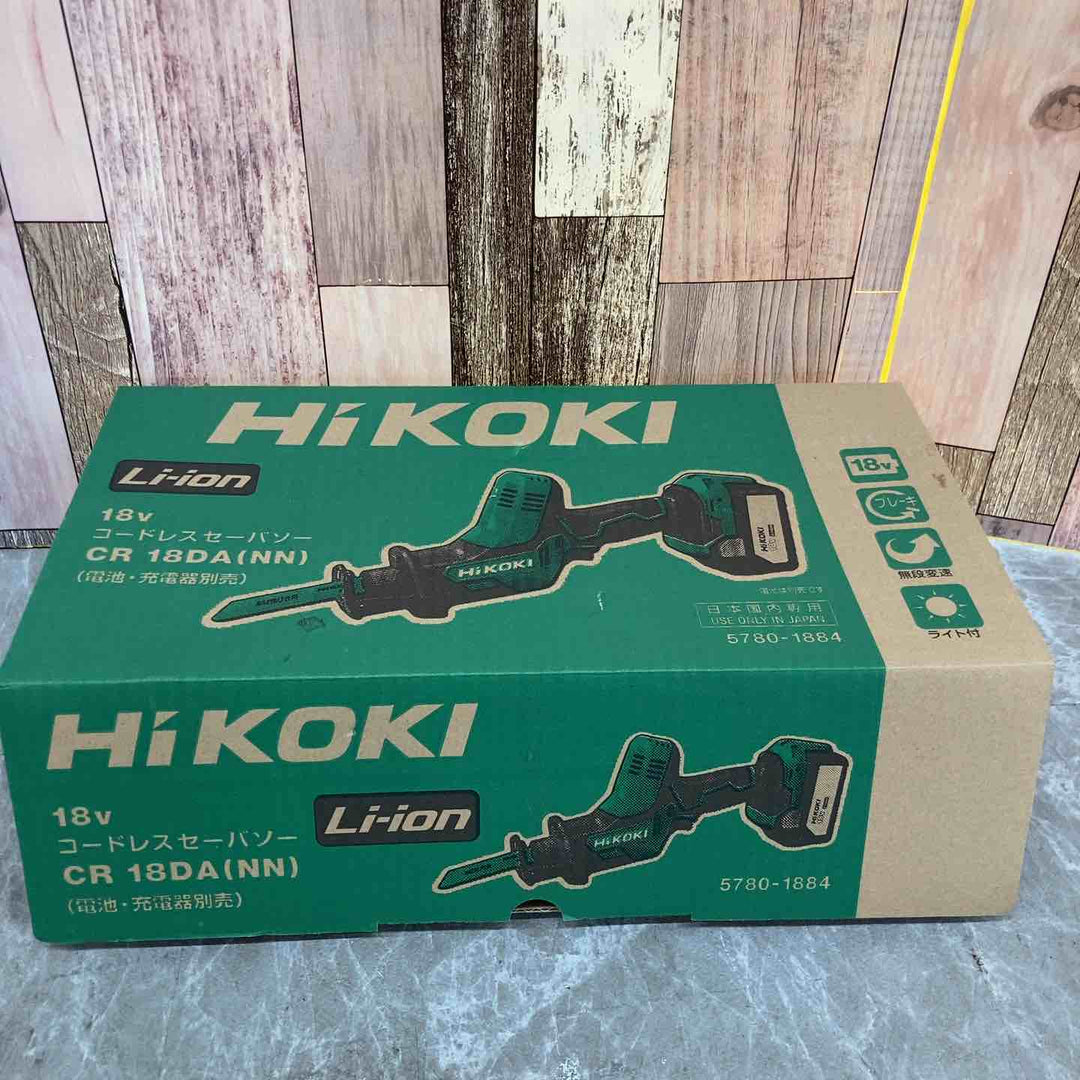 ☆ハイコーキ(HIKOKI ※旧:日立工機) コードレスセーバーソー CR18DA(NN)【八潮店】