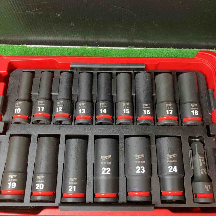 ◇ミルウォーキーツール(Milwaukee)  インパクトソケットセット 1/2インチ角(12.7mm) 16ピース【岩槻店】