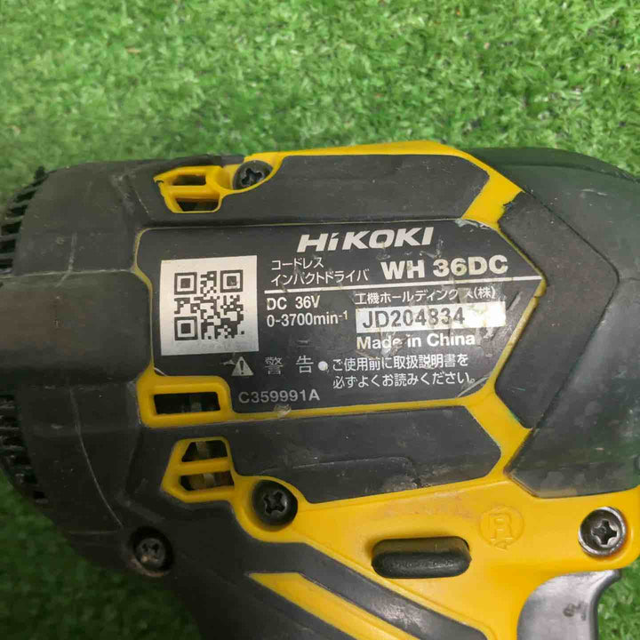 ★ハイコーキ(HIKOKI ※旧:日立工機) コードレスインパクトドライバ WH36DC(NN)(DY)【草加店】
