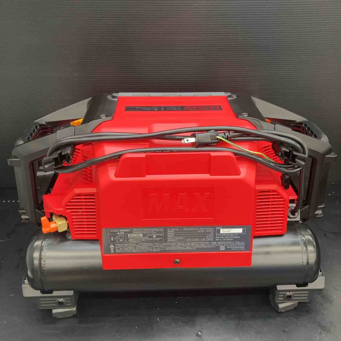 κκMAX マックス コンプレッサー 未使用品 本体のみ コード式 100v AK-HL1310 レッド マックス（MAX） 高圧エアコンプレッサ AK-HH1310E AK98475 タンク容量