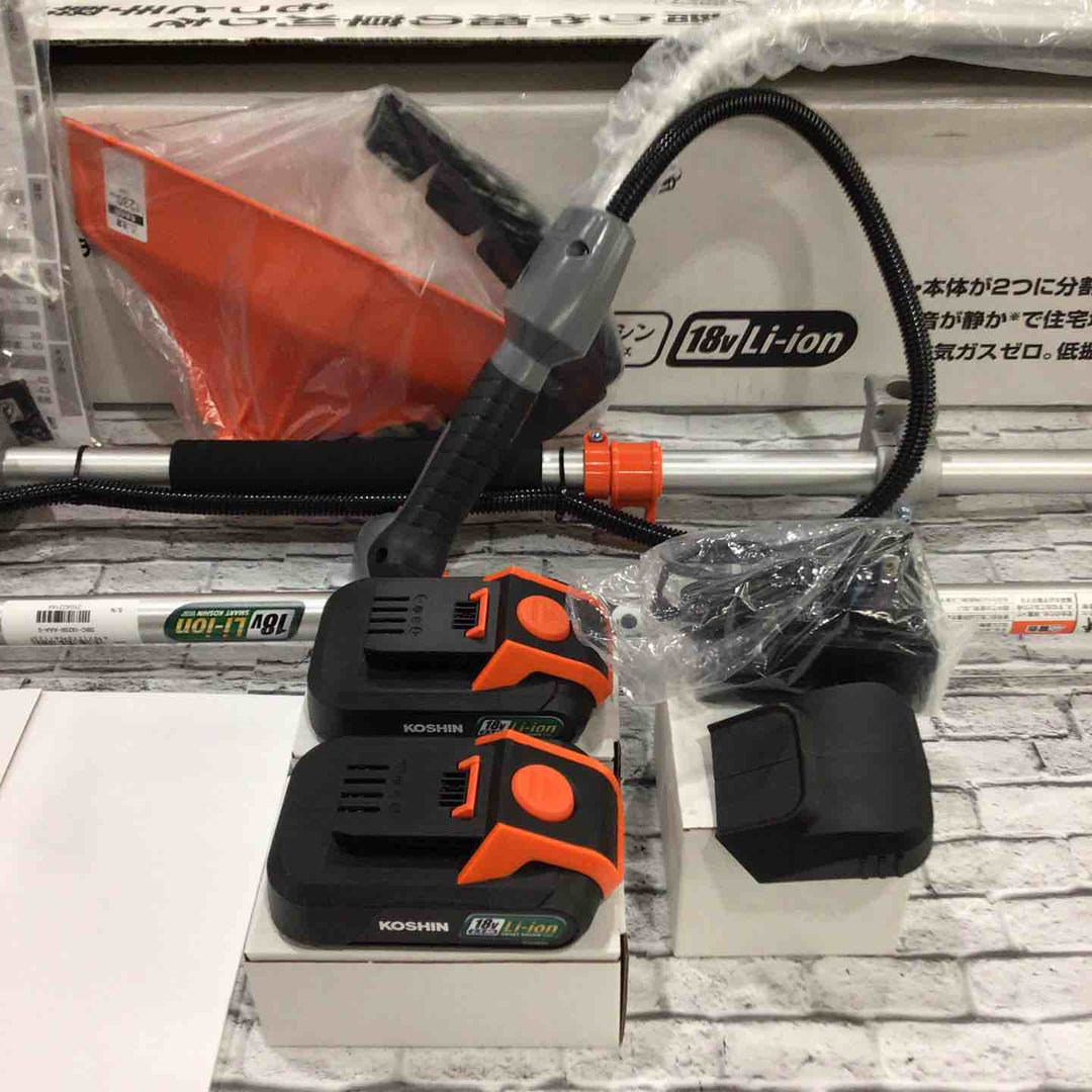 ◇工進(KOSHIN) 18V 2.5Ah 充電式 草刈機 SBC-1825B バッテリー・充電器付 軽量 分割式 Uハンドル【川口店】