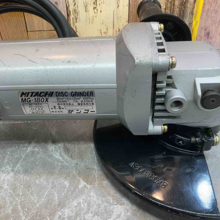 【中古品】◇ミタチ MITACHI 180mmディスクグラインダー MG180X ハンドル付【八潮店】