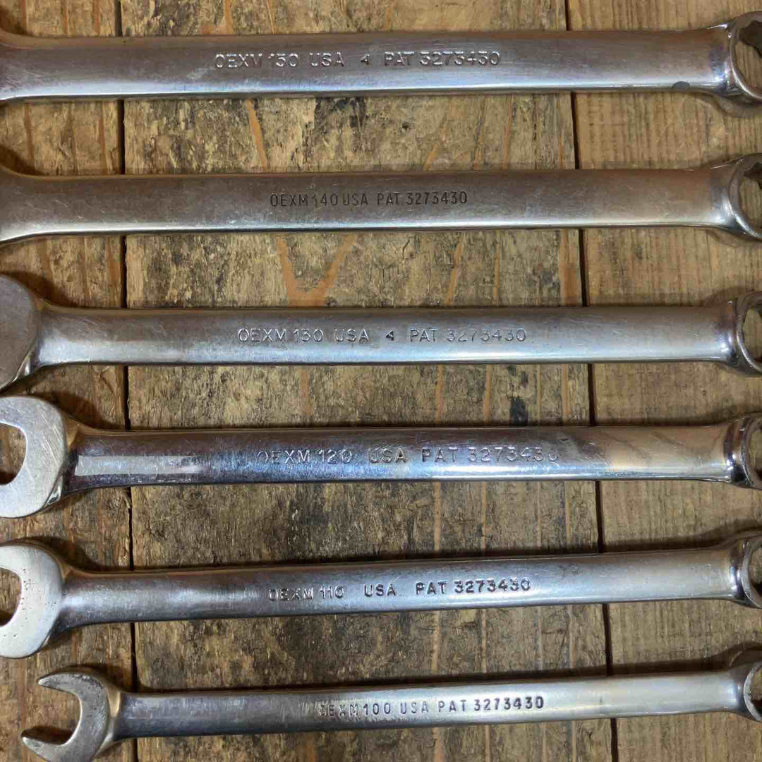 スナップオン(Snap-on) 旧ロゴ コンビネーションレンチセット OEXM100-180 計9点【所沢店】