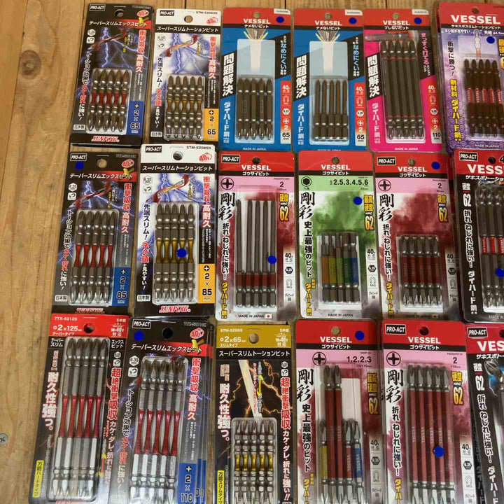 【未使用品】インパクト ビット 5本入×100セット(ビット計500本) まとめ売り VESSEL ベッセル SUNFLAG ANEX アネックス【所沢店】