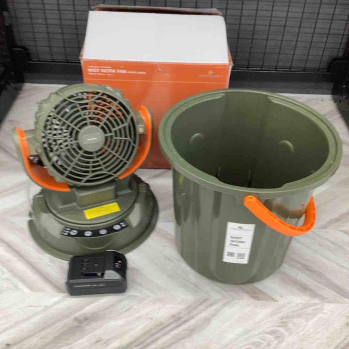 ポータブルミスト扇風機 ミストワークファン MIST WORK FAN N23-06 コードレス ポータブル 熱中症対策 屋外 業務用 昭和商会【越谷店】