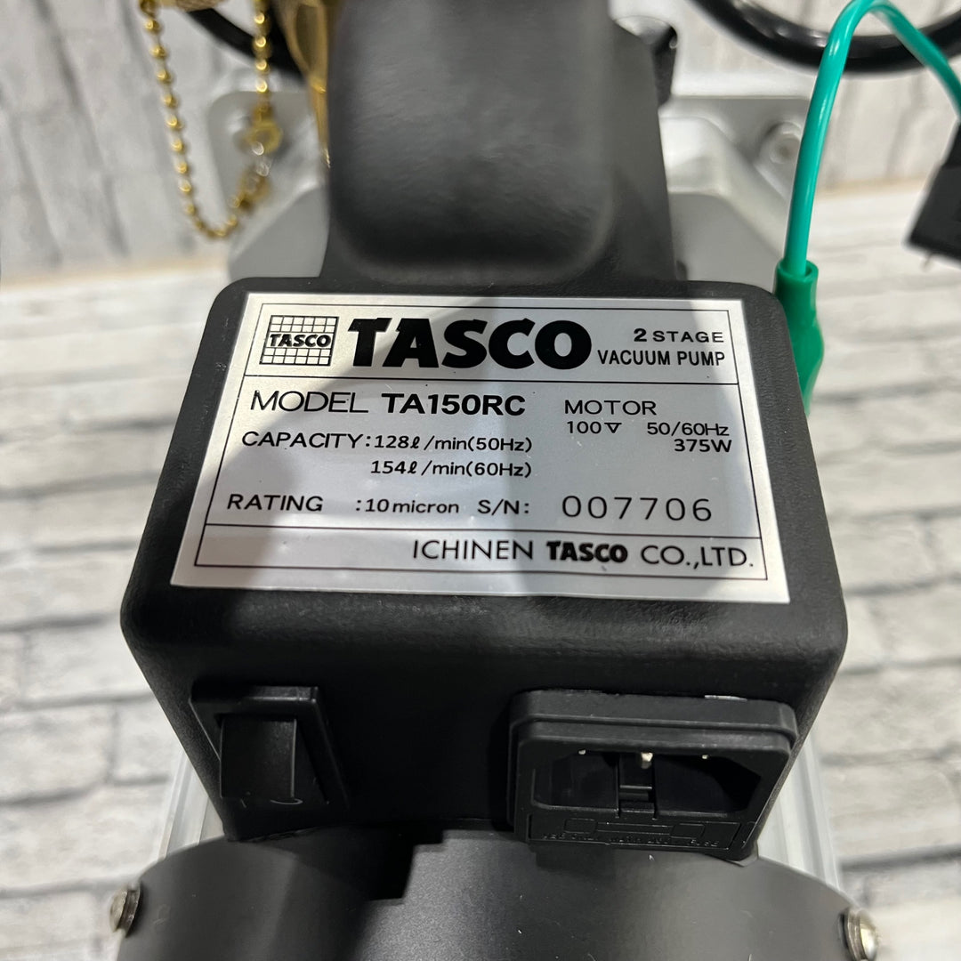 【美品】〇タスコ(TASCO) 真空ポンプ TA150RC ゲージマニホールドセット【川口店】