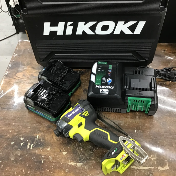 ★ハイコーキ(HIKOKI ※旧:日立工機) コードレスインパクトドライバ スパイダーイエロー WH36DD(2XHYSZ)【戸田店】