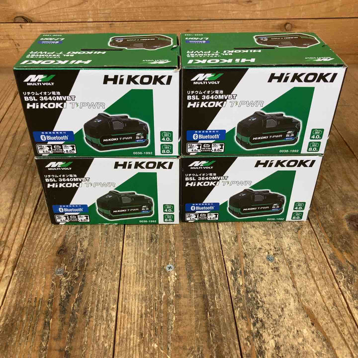 【未使用品】純正品 ハイコーキ(HIKOKI) リチウムイオンバッテリー 36V/4.0Ah BSL3640MVBT 4個セット【所沢店】
