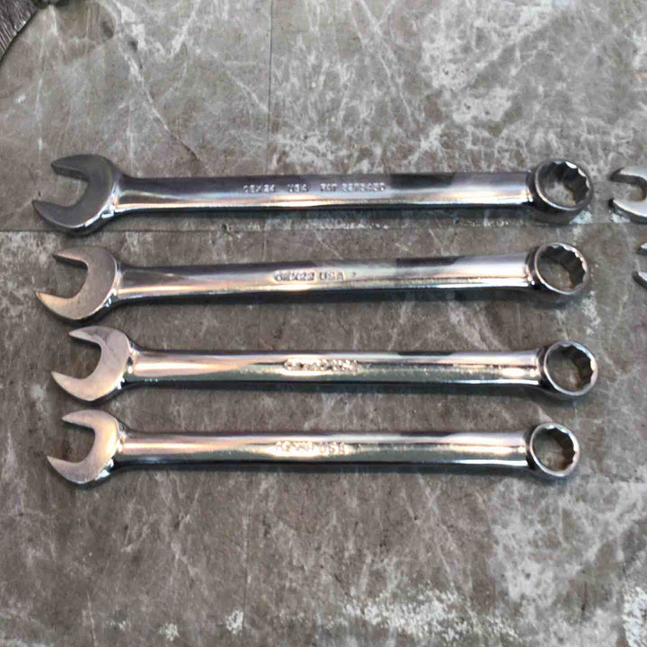 Snap-on スナップオン コンビネーションレンチ インチサイズ OEX10/12/14/16/18/20/22/24 旧ロゴ 8本セット【八潮店】