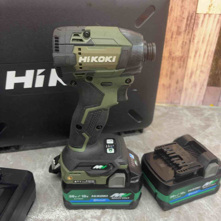 ★ハイコーキ(HIKOKI ※旧:日立工機) コードレスインパクトドライバ フォレストグリーン WH36DD(2XHGSZ)【八潮店】